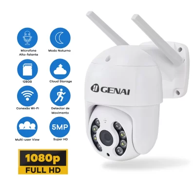 Camera Segurança Smart Ip Wifi Icsee Mini Dome Full Visão noturna Hd A8