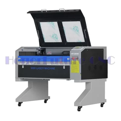 Máquina de corte e gravação a laser, Sistema de proteção e refrigeração a água, CO2, 80W, 9060