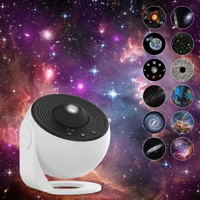 Luz noturna galáxia projetor céu estrelado projetor 360 ° girar planetário lâmpada para crianças quarto presente do dia dos namorados casamento deco