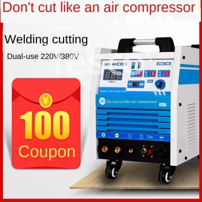 Máquina de corte de plasma, bomba de ar embutida lgk45/80/120, grau industrial, 220v, soldagem de dupla utilização, 380v