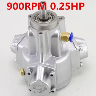 Motor pneumático de pistão radial, 1 peça, 900/1100/1400rpm, 0.05/0.1/0.2/0.25hp, eixo 8/10/14mm