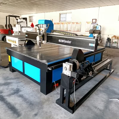Duas máquinas em uma, 1300*2500mm, trabalho em madeira, roteador cnc com máquina de corte de plasma, máquinas de metal combinadas