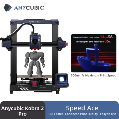 Anycúbico kobra 2 pro 500 mm/s velocidade máxima de impressão impressora 3d fdm nivelamento automático de 25 pontos com tamanho de impressão de 9,8x8,7x8,7 pol.(Brazil compre Impressora ganhe 1kg filamento )