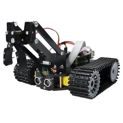 Freenove-Tank Robot Kit para Raspberry Pi 4 B 3 B + B A +, Chassi Crawler, Ball Tracing, Line Tracking, Evitar Obstáculos