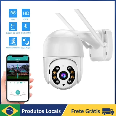 Vigilância de Segurança Câmera Bullet, Câmera CCTV, Detecção de Movimento, À Prova D 'Água, Detecção Humana, WiFi, HD, 1080P, A8