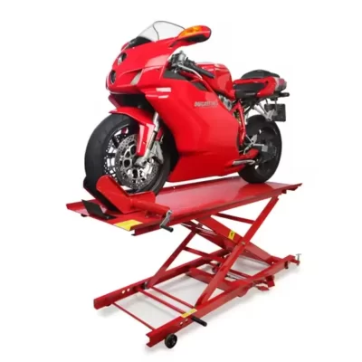 Fabricante 1000LB Pneumático Motocicleta Elevador 450KG Hidráulico Motocicleta Tesoura Levantador Aço Reparação de Ar Mesa de Elevação
