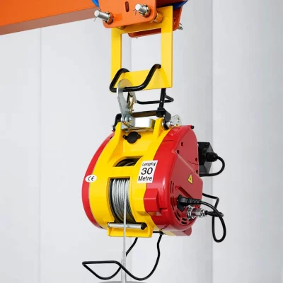 Talha elétrica 220v guindaste doméstico pequeno levantamento micro grua elétrica portátil guincho de controle remoto
