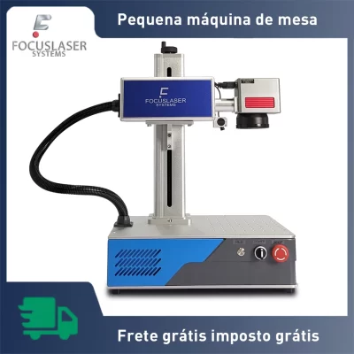 30W Raycus Desktop Fibra Laser Engrave Machine Gravação Marcação Metal Aço inoxidável Pintura Copo Ouro Prata Anel Jóias, Produto no Brasil, Frete grátis imposto grátis