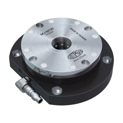 CNC Torno Chuck com Sistema Ponto Zero, Potência Pneumática para Fixação