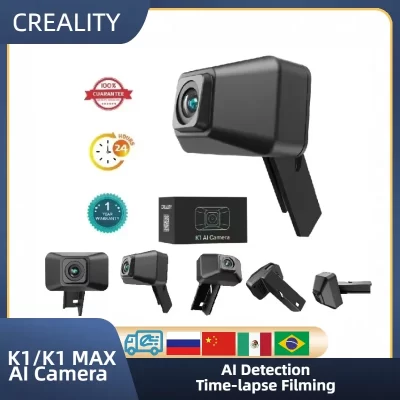 Creality câmera ai qualidade hd k1c/k1se/k1 max detecção ai filmagem de lapso de tempo fácil de instalar para acessórios de impressora 3d k1_k1 max