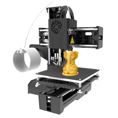 Easythree-Mini Impressora 3D Desktop para Crianças, Impressão Mudo com Cartão TF, Filamento de Amostra PLA, K9, 100x100x100mm