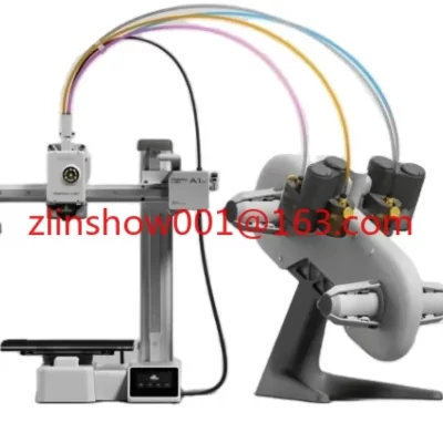 A1 mini impressora 3d, ams lite sistema multi-filamento, modelo de laboratório