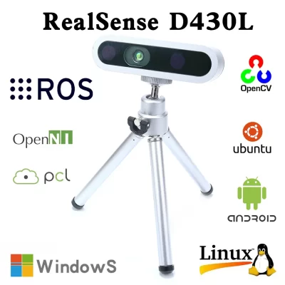D430L Profundidade Sensor Intel®Realsense 3D câmera AI robô visão 3d scanner Somatosensor Módulo Facial gesto ação reconhecimento
