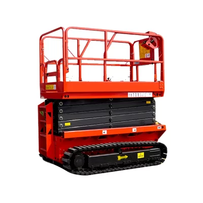 Mesa elevatória rebocável elétrica para homem, Selecionador de cereja, Skyjack Scissor Lift Cart, Plataforma elevatória aérea hidráulica manual móvel