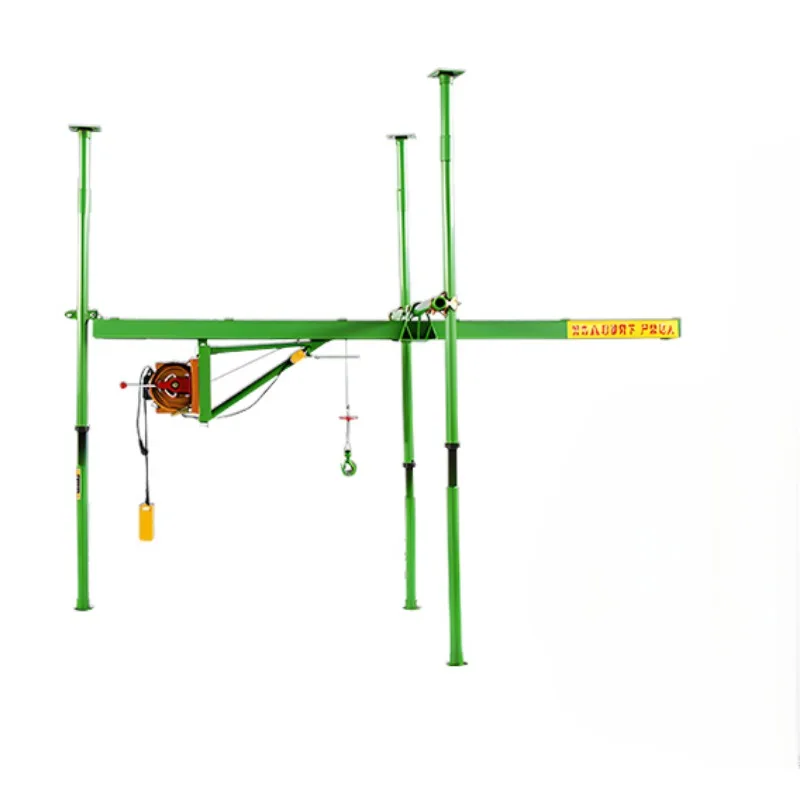 Anel duplo interno com 4 colunas, guindaste deslizante direto, talha pequena, decoração de casa, alimentação - Image 2