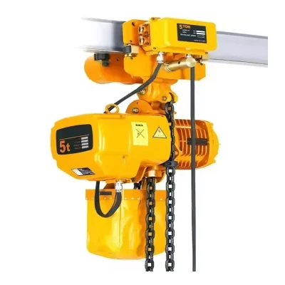 Grua de corrente elétrica de velocidade única com controle remoto Guindaste de elevação de grua elétrica de 1/2/3/5 toneladas