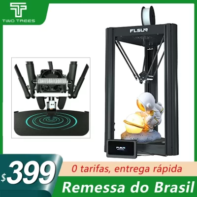 Impressora 3D Fdm FLSUN SuperRacer SR, TMC2209, Silent Driver, Handheld,Tela capacitiva,Processador de 32 bits,Trilho linear,Alta velocidade
