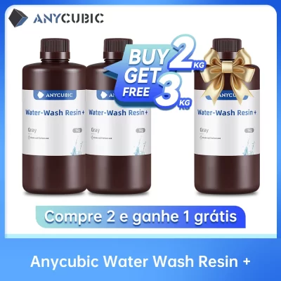 Anycubic-Impressora 3D de Resina de Lavagem a Água, Lavável a Água, 365-405nm, para LCD, DLP, Photon, M3 Plus, Max, 7K, Mono, 6K