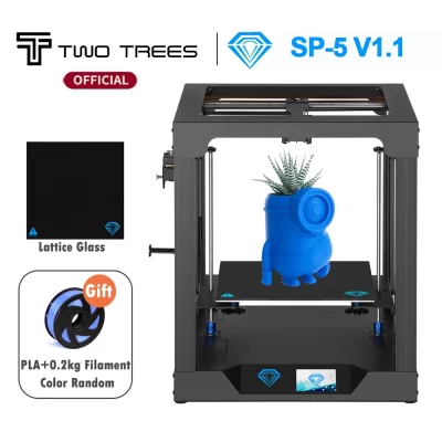 Twotrees Sp-5 V1.1 Impressora 3D de Alta Qualidade Impressão Auto nivelamento 310*310*330mm Grande Tamanho de Impressão CoreXY Estrutura Dual Cooling Support Filament Detection
