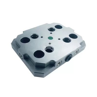 Palete do adaptador de troca rápida, 52 mm espaçamento do furo, autocentramento do vise, HE- R06822.P