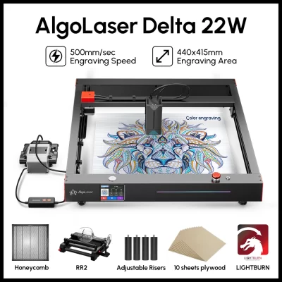 Máquina De Corte De Gravação A Laser Delta, Ferramentas De Carpintaria, Poderoso Cortador De Madeira, Operação De Controle Offline, Gravador Mestre 22W