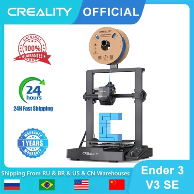 Creality ender 3 v3 se impressora 3d, com 250 m/s, impressão rápida, nivelamento automático, extrusora sprite, duplo eixo z e eixo óptico y