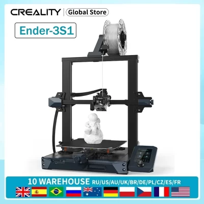 Creality Ender-3S1/Ender-3S1 PRO/Ender-3S1 PLUS Creality Impressora 3D Sprite Dual-Gear Extrusora direta 4,3 polegadas 32 bits silenciosa