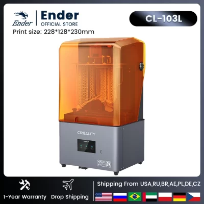Creality HALOT-MAGE 8K Resina Impressora 3D 10.3 "Mono Tela Mascaramento LCD 170 mm/h Velocidade de Impressão CL-103L Impressoras 228*128*230mm
