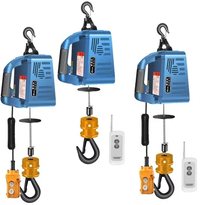 Guincho Elétrico Portátil De Mão, Bloco De Tração, Corda De Fio De Aço Elétrico, Talha De Elevação, Corda De Reboque, Atualização, 220V, 110V