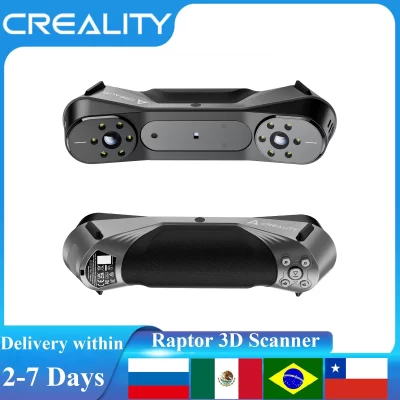 Creality 3D Scanner Raptor CR-Scan 0,02 mm Precisão 60fps Velocidade de digitalização Impressão 3D Digitalização portátil Laser azul Scanner de luz NIR