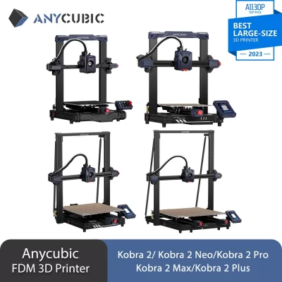 Anycubic velocidade série fdm impressora 3d kobra 2 neo impressora 3d tamanho grande auto-levelling diy impressoras 3d fdm kobra 2 pro max plus