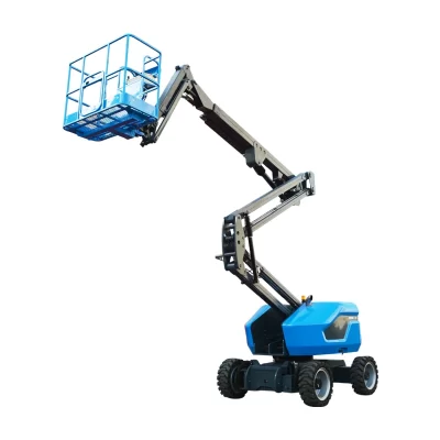 Qiyun Cherry Picker Auto-propelido Boom Lift, plataforma de trabalho aéreo de aranha, reboque, 4m a 16m, para venda
