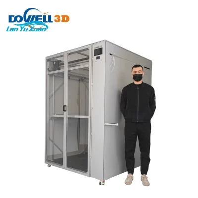 Grande impressora 3D FDM com bico duplo, máquina de impressão industrial, 1000mm, PLA, ABS, venda quente
