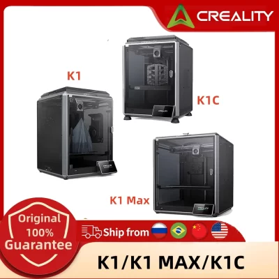 CRIALIDADE-Impressora 3D de Alta Velocidade, Nivelamento Automático, Refrigeração Dupla, Tamanho de Impressão Grande, Velocidade Máxima 600mm, K1C, K1, K1