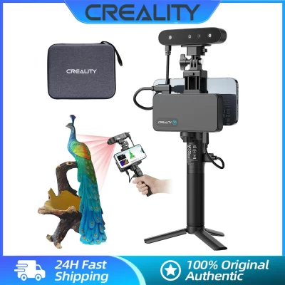 Creality 3D CR-Scan Ferret Pro 3D Scanner Portátil Anti-shake Rastreamento WiFi6 24 bits Full-color Escanização sem fio Precisão de 0,1 mm