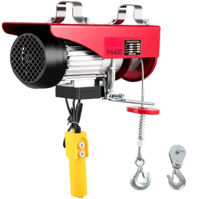 880lbs elétrica do guincho da grua do fio de controle remoto garagem loja automóvel elevador aéreo elétrica hoist400kg capacidade de carga