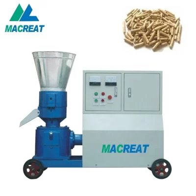 MACREAT-Pequena serragem madeira elétrica sedimento moinho, Flat Die, casca de arroz, Mini máquina da pelota, preço granulador