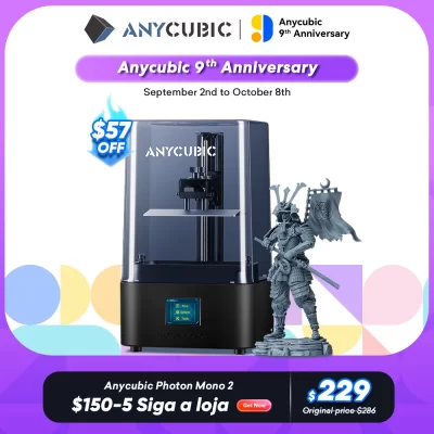 Pré-venda anycúbico fóton mono 2 4k + 6.6 ''pla lcd impressora 3d de alta velocidade resina uv impressora 3d tamanho de impressão 165*143*89mm