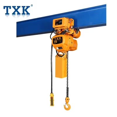 Grua elétrica da corrente do guindaste do equipamento de levantamento de TXK 1ton 2 Ton 3 Ton com carrinho