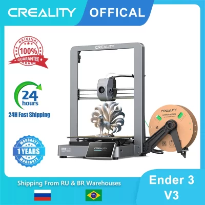 Impressora 3D Creality Ender 3 V3 com núcleo de alta velocidade de impressão de 600 mm/s XZ 300 ℃ Impressoras 3D DIY de nivelamento automático Hotend com bico Unicorn