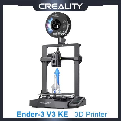 Creality-Ender-3 V3 Impressora 3D KE, 500 mm/s, velocidade de impressão rápida, OS X-AxisLinear Rail, ventiladores duplos, Smart Ul, 60W