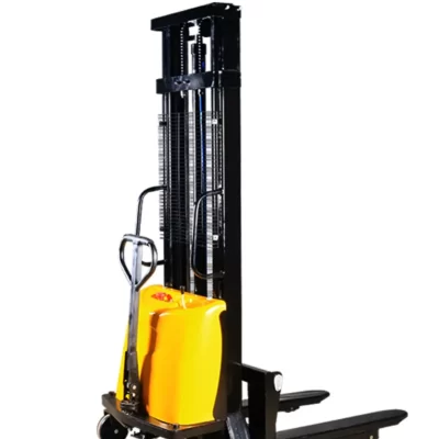 Empilhadeira hidráulica semi-elétrica manual, Empilhador automático pequeno do caminhão do levantamento e do descarregamento, 1 2 3