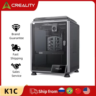 Creality-Auto Nivelamento Robusto Extrusora Direta, Impressora 3D K1C, 600mm, s, Bico Tri-metal, Atualização de impressão a 300 °C, K1 com câmera AI