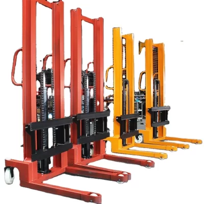 Para empilhadeira manual hidráulica de paletes de 3 toneladas, guindaste de empilhadeira manual de 1 tonelada, empilhadeira de paletes manual, empilhadeira de manivela