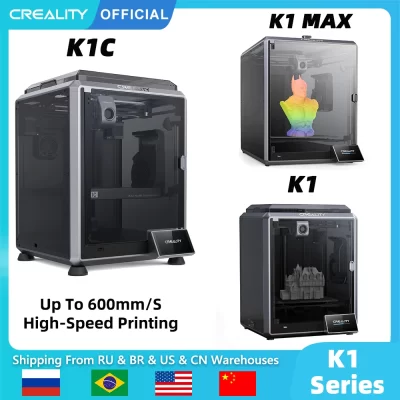 Creality-Extrusora direta de engrenagem dupla de metal, impressora 3D, velocidade de impressão mãos-livres, nivelamento automático, 600mm, s, K1 SE, K1C, K1 MAX