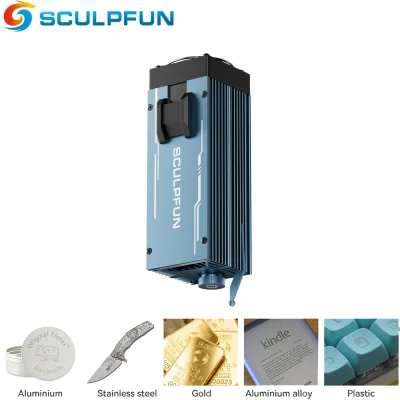 Módulo Laser de Diodo Infravermelho SCULPFUN, Ponto Laser para S9, S10, S30, S30 Ultra, SF-A9, Gravador a Laser, Metal Gravado, IR-2, 0.03mm, 1064nm