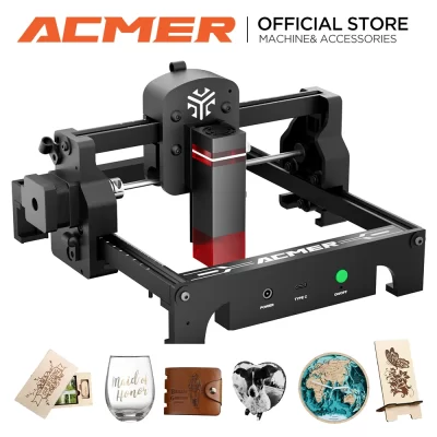 Máquina De Gravação A Laser De Alta Precisão, Mini Máquina De Corte Para Madeira Acrílica E Couro, 2.5W, 3.5W