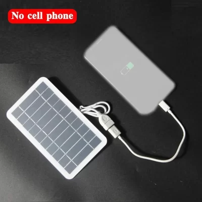 Painel Solar Portátil, Placa Solar Com USB, Carga Segura, Estabilizar Carregador De Bateria, Banco De Potência, Telefone, Exterior, Acampamento, Casa, 5V, 2W