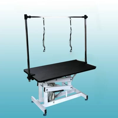 Mesa de levantamento hidráulica rotativa pneumática, Pet Grooming Table, Cão e gato grandes, Mesa de banho
