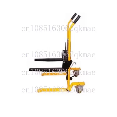 Empilhadeira manual portátil de carga, Empilhador de manuseio, Elevador doméstico leve e pequeno, Carrinho de tigre plano dobrável, 200kg